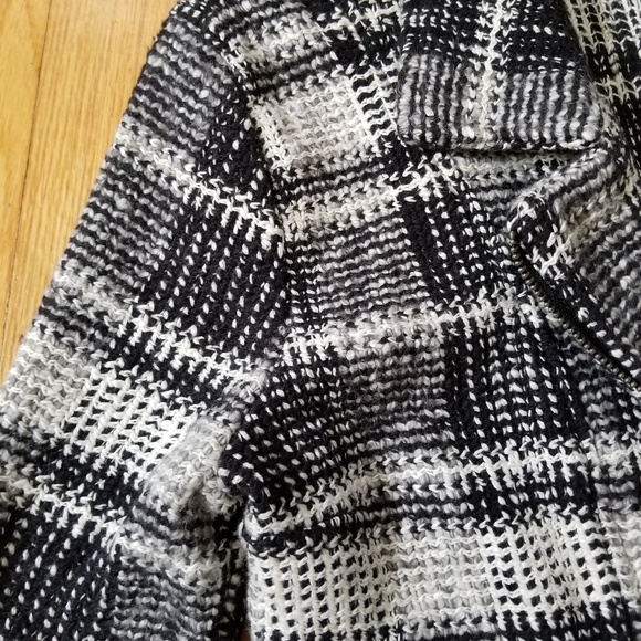 Lucky Brand Blazer Jacket Black White Small - Picture 4 of 6